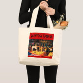 Saratoga Karussell-Tasche Jumbo Stoffbeutel (Vorderseite (Produkt))