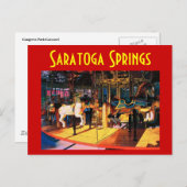 Saratoga-Karussellpostkarte - Maßgeschneiderte Postkarte (Vorne/Hinten)