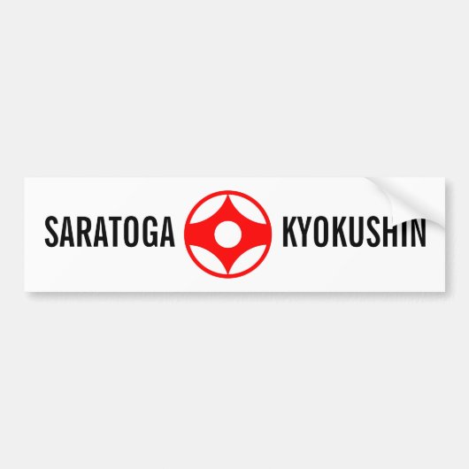 SARATOGA KYOKUSHIN AUTOAUFKLEBER (Vorne)