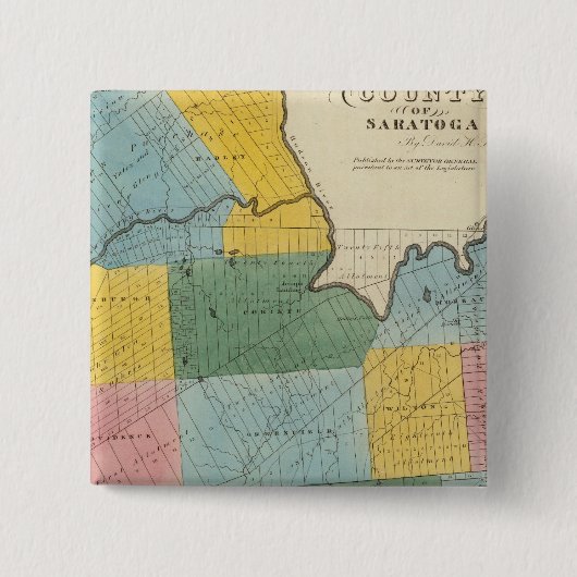 Saratoga-Landkreis Button (Vorderseite)