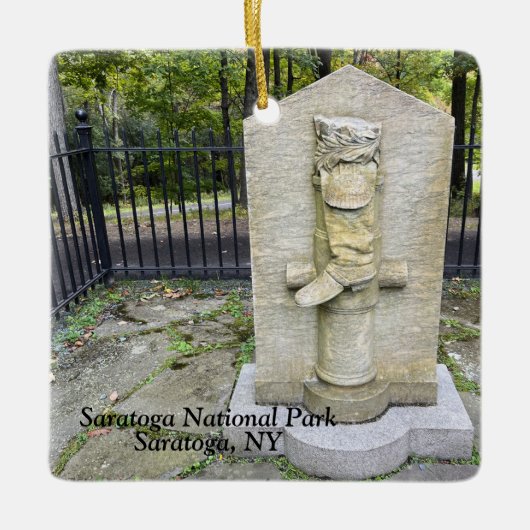 Saratoga-Nationalpark Keramikornament (Vorderseite)