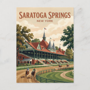 Saratoga Race Course New York Capital Region Postkarte