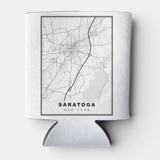 Saratoga Springs Map Dosenkühler (Vorderseite)