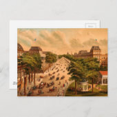 Saratoga Springs, New York (1876) Postkarte (Vorne/Hinten)