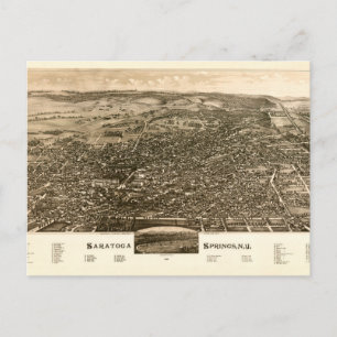 Saratoga Springs, New York (1888) Postkarte