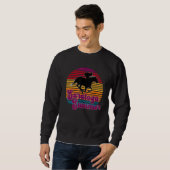 Saratoga Springs New York Summer Sunset Horse Raci Sweatshirt (Vorne ganz)