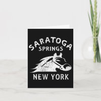 Saratoga Springs Ny Horse Vintag Graphic Racing S