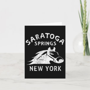 Saratoga Springs Ny Pferd Vintage Grafik Rennen S Karte
