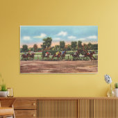 Saratoga Springs, NY - Race Track Scene Leinwanddruck (Insitu (Wohnzimmer))