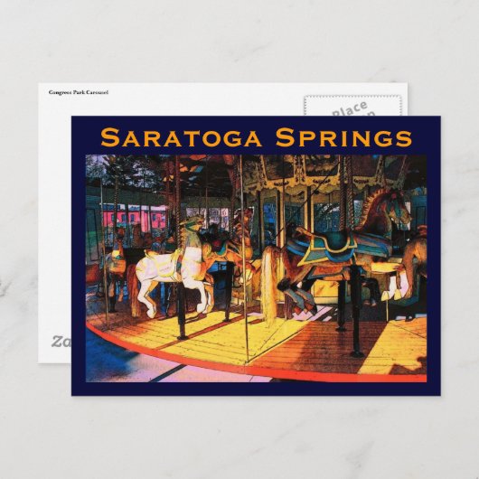 Saratoga Springs Postcard Postkarte (Vorne/Hinten)