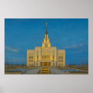 Saratoga Springs Utah Tempel Gemälde™ LDS Poster 