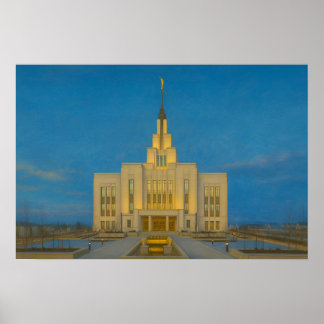 Saratoga Springs Utah Tempel Gemälde™ LDS Poster