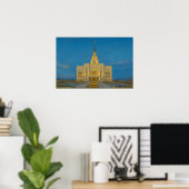 Saratoga Springs Utah Temple Painting™ LDS Poster (Heimbüro)