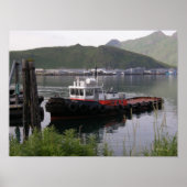 Saratoga Tugboat im niederländischen Hafen, Alaska Poster (Vorne)