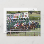 Saratoga Turf Racing Postcard Postkarte (Vorne/Hinten)