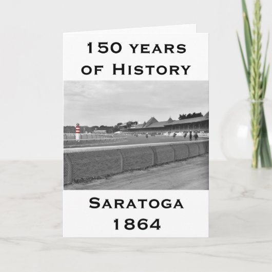 Saratogas Klubhaus Karte (Vorderseite)