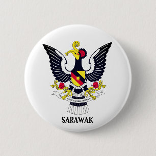 Sarawak-Wappen - MALAYSIA Button