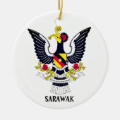 Sarawak-Wappen - MALAYSIA Keramik Ornament (Vorne)