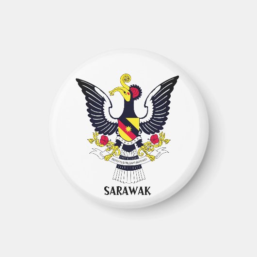 Sarawak-Wappen - MALAYSIA Magnet (Vorne)