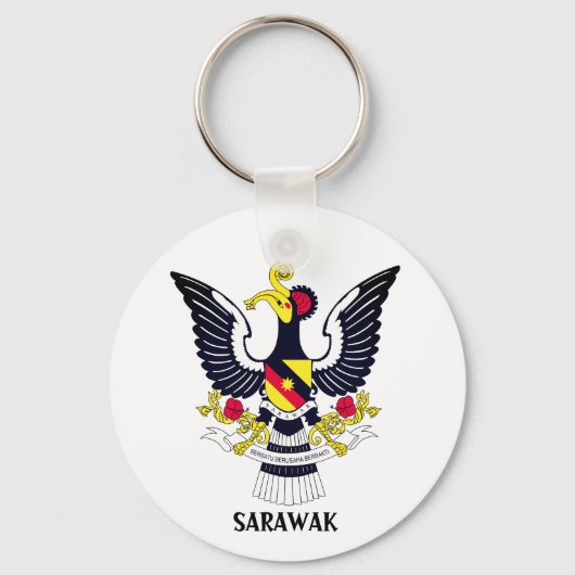 Sarawak-Wappen - MALAYSIA Schlüsselanhänger (Vorderseite)