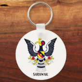 Sarawak-Wappen - MALAYSIA Schlüsselanhänger (Vorderseite)