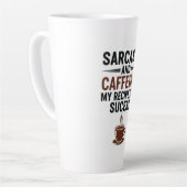 Sarcasm and Caffeine: My Recipe for Success - Funn Milchtasse (Linke Ecke)