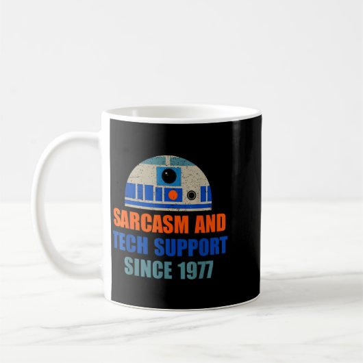Sarcasm And Tech-suprt Since-1977 Funny Design Kaffeetasse (Links)