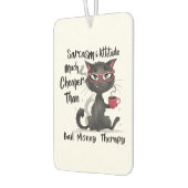 Sarcasm & Attitude Funny Cat Lover Gift  Autolufterfrischer (Links)