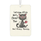 Sarcasm & Attitude Funny Cat Lover Gift  Autolufterfrischer (Rückseite)