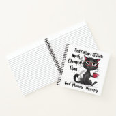 Sarcasm & Attitude Funny Cat Lover Gift Notizblock (Innenseite)