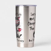 Sarcasm & Attitude Funny Cat Lover Gift Thermobecher (Links)