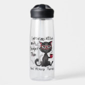 Sarcasm & Attitude Funny Cat Lover Gift  Trinkflasche (Vorne)