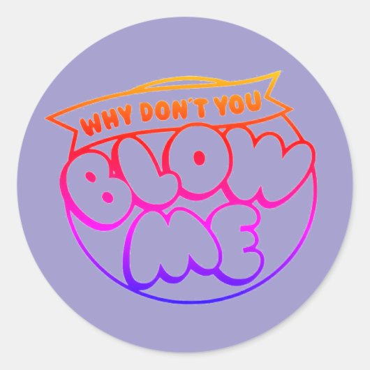 Sarcasm-Aufkleber Runder Aufkleber (Vorderseite)