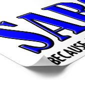 Sarcasm Beating Funny Poster (Ecke)