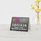 Sarcasm BLANK INSIDE - besondere Anfrage Karte (Gelbe Blume)