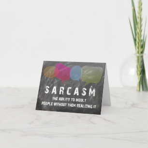 Sarcasm BLANK INSIDE - besondere Anfrage Karte