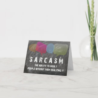 Sarcasm BLANK INSIDE - besondere Anfrage Karte