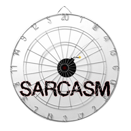 Sarcasm Bombed Dartscheibe (vorne)
