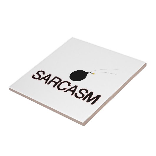 Sarcasm Bombed Fliese (Seite)