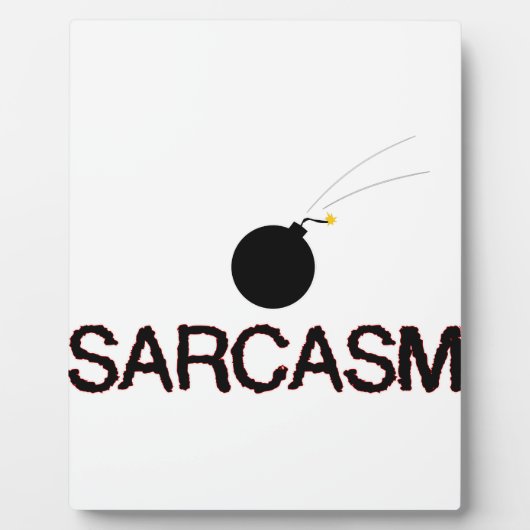 Sarcasm Bombed Fotoplatte (Vorderseite)