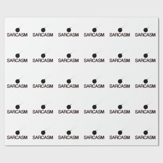 Sarcasm Bombed Geschenkpapier (Flach)
