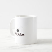 Sarcasm Bombed Kaffeetasse (Vorderseite Links)