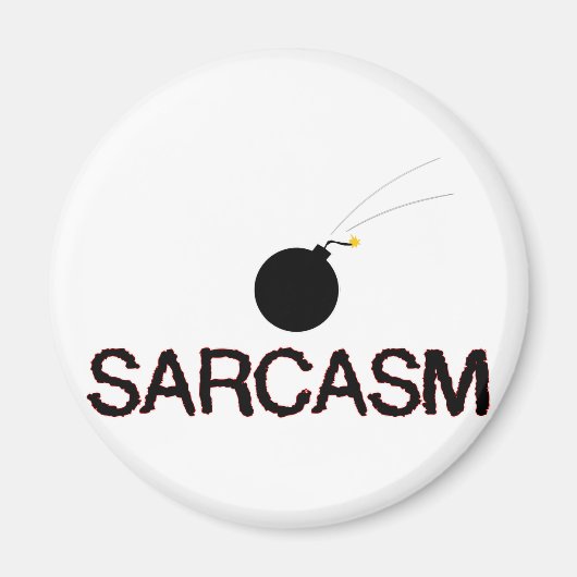 Sarcasm Bombed Magnet (Vorne)
