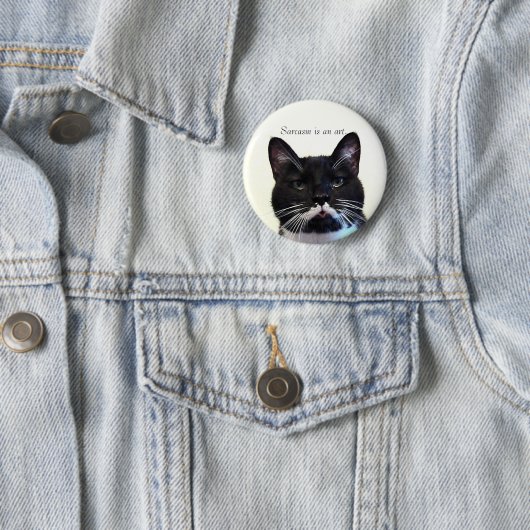 Sarcasm Cat Button (Beispiel)