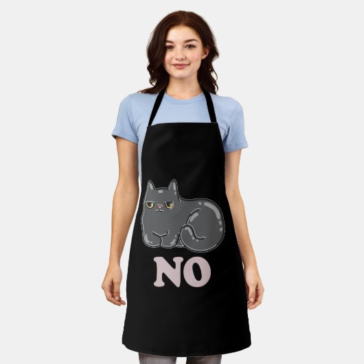 Sarcasm Cat Schürze (Getragen)