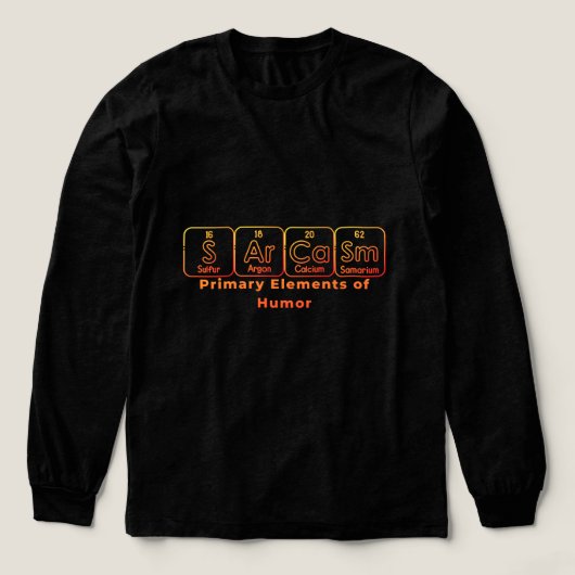 Sarcasm Chemical Design Tri-Blend Shirt (Design Vorderseite)