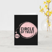 Sarcasm Circle Of Trust Funny Karte (Gelbe Blume)