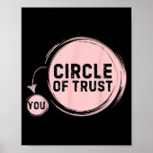Sarcasm Circle Of Trust Funny  Poster (Vorne)