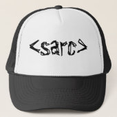 Sarcasm Code Tag Funny Truckerkappe (Vorderseite)