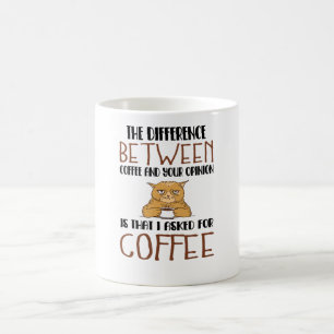 Sarcasm Coffee Opinion Sprichwort Provocation Cat Kaffeetasse